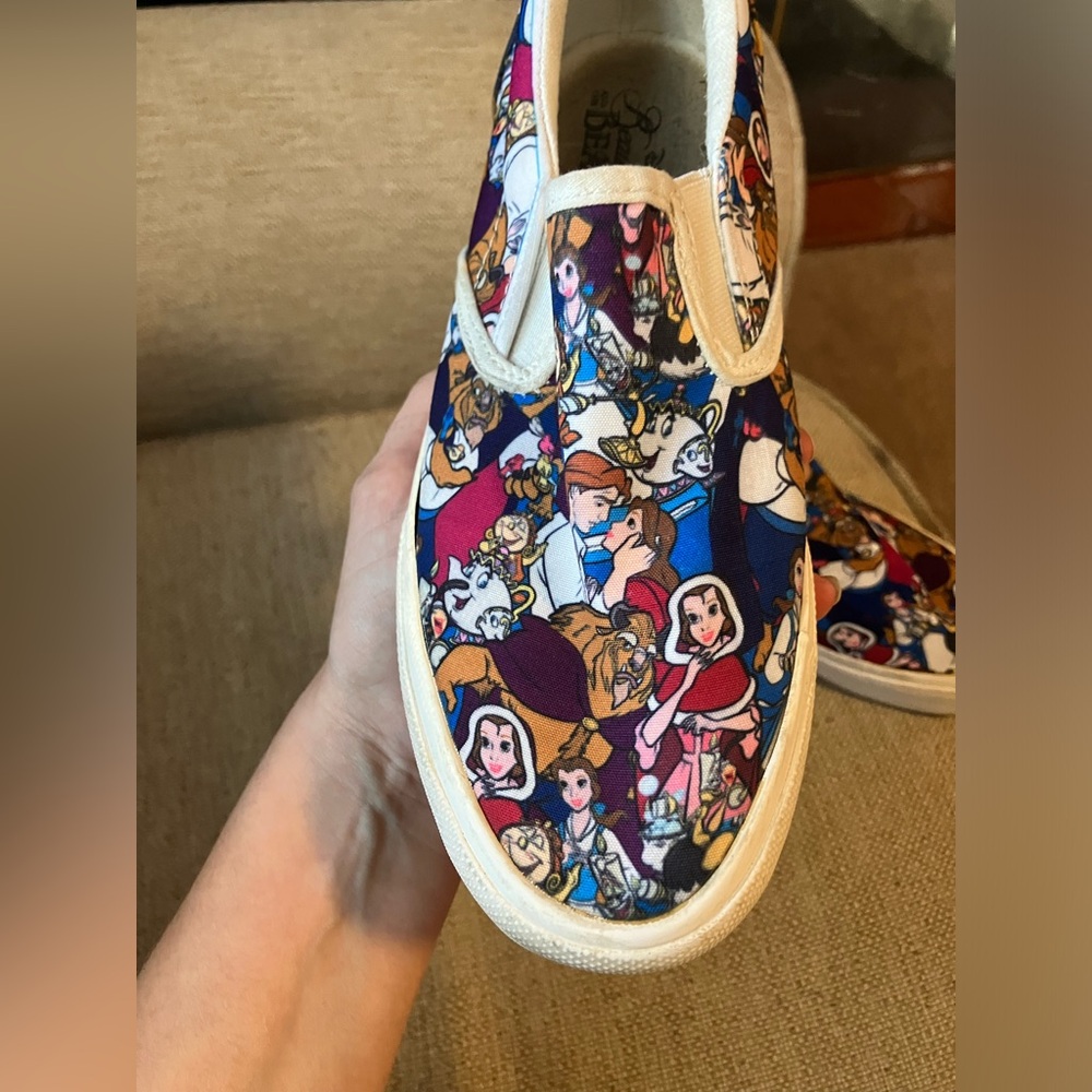 Disney enchanted winter beauty and the beast slip on shoes - Picture 4 of 6